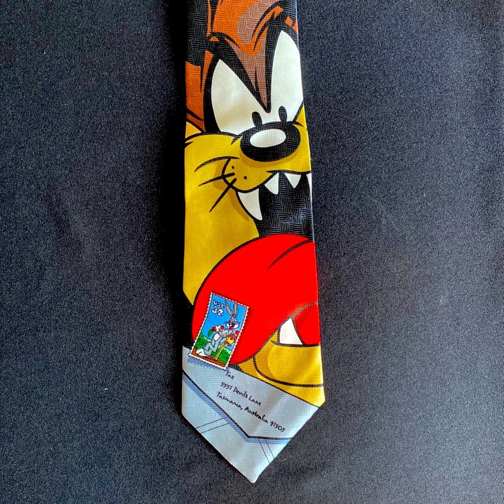 Vintage Tasmanian Devil Tie ~ Looney Tunes ~ Warner Bros. 1997 NWOT